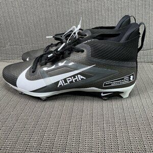 Nike Alpha Menace 4 Agility X Mens Size 14.5 Black & White Football Cleats